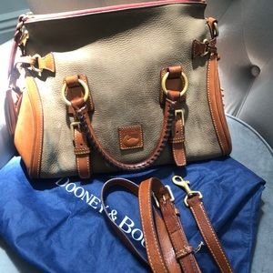 DOONEY & BOURKE Tan NUBUCK Leather Florentine Bag